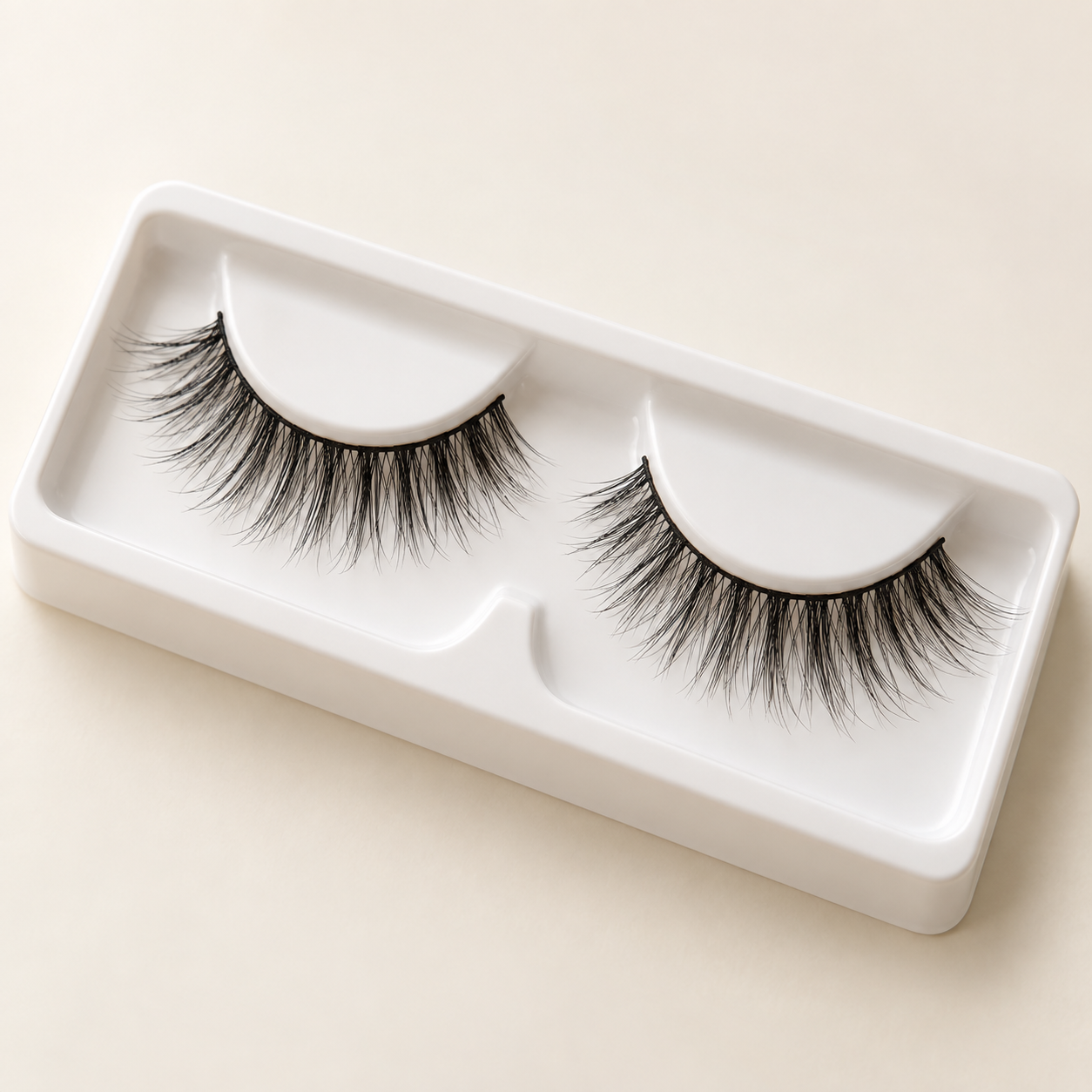 Illustrative natural strip lashes
